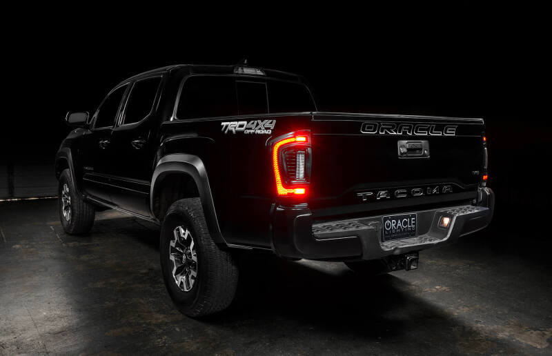 Oracle Lighting 16-23 Gen 3 Toyota Tacoma Black Series Flush Style LED Tail Lights - 5911-504-T
