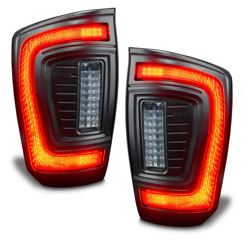 Oracle Lighting 16-23 Gen 3 Toyota Tacoma Black Series Flush Style LED Tail Lights - 5911-504-T