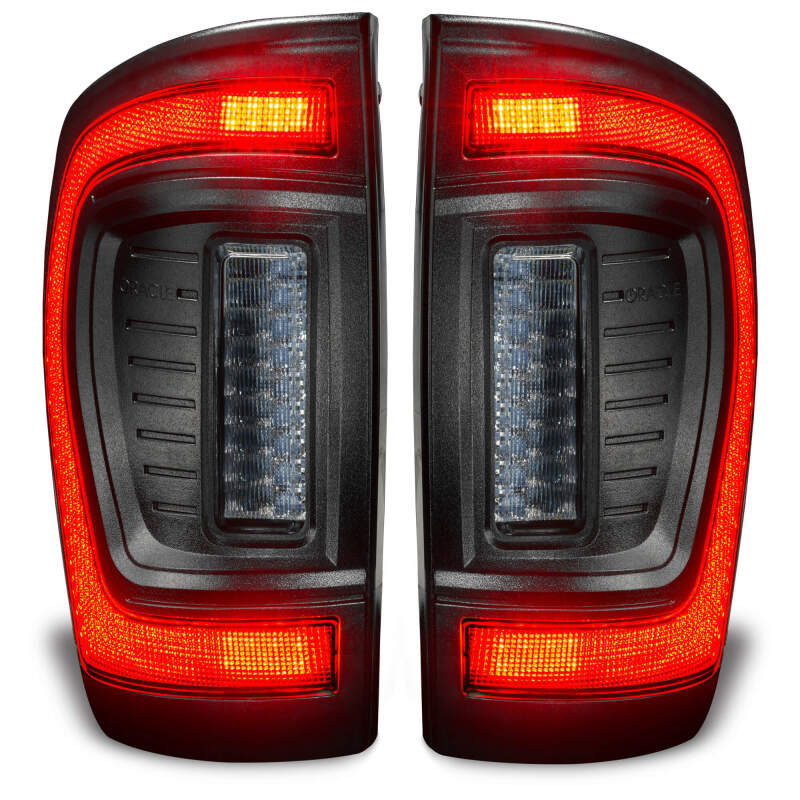 Oracle Lighting 16-23 Gen 3 Toyota Tacoma Black Series Flush Style LED Tail Lights - 5911-504-T