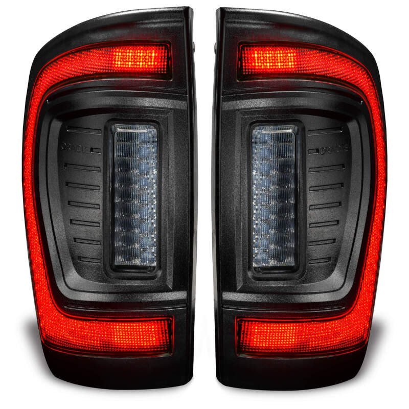 Oracle Lighting 16-23 Gen 3 Toyota Tacoma Black Series Flush Style LED Tail Lights - 5911-504-T