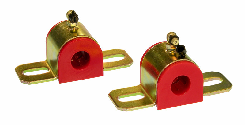 Prothane Universal 90 Deg Greasable Sway Bar Bushings - 3/4in - Type B Bracket - Red - 19-1205