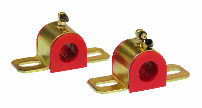 Prothane Universal 90 Deg Greasable Sway Bar Bushings - 15/16in - Type B Bracket - Red - 19-1208