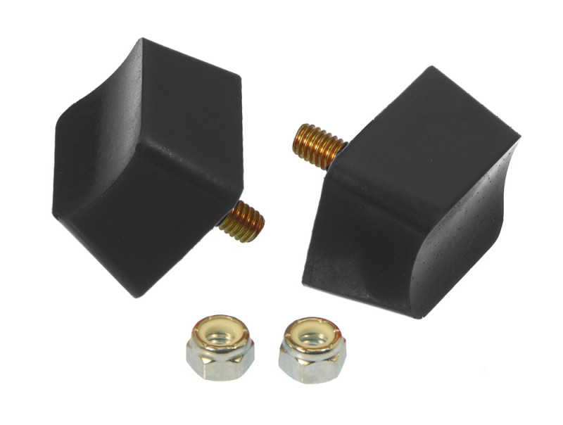 Prothane Universal Bump Stop 1X1 3/4X1 7/16 Crvd Top - Black - 19-1302-BL