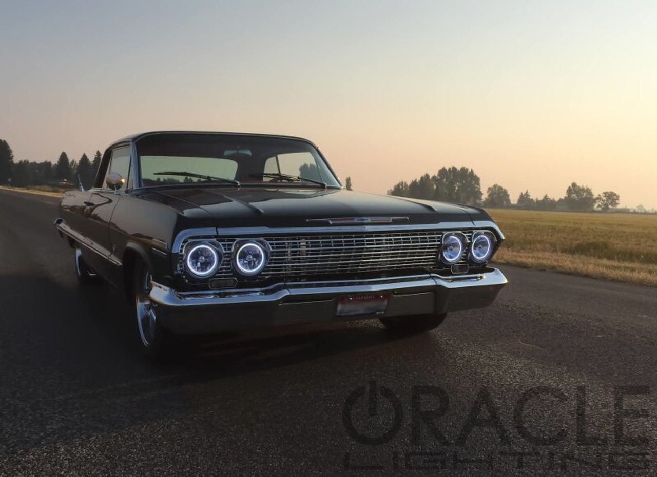 Oracle Pre-Installed Lights 5.75 IN. Sealed Beam - White Halo - 6904-001