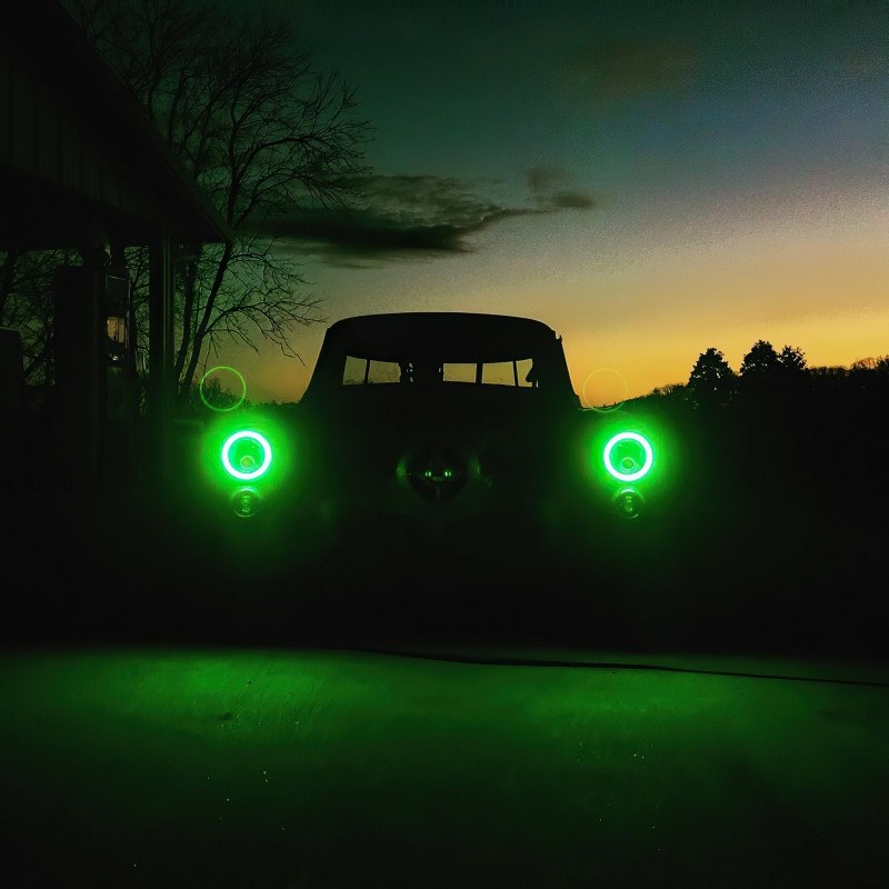 Oracle Pre-Installed Lights 7 IN. Sealed Beam - White Halo - 6905-001