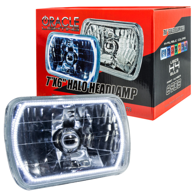 Oracle Pre-Installed Lights 7x6 IN. Sealed Beam - White Halo - 6908-001