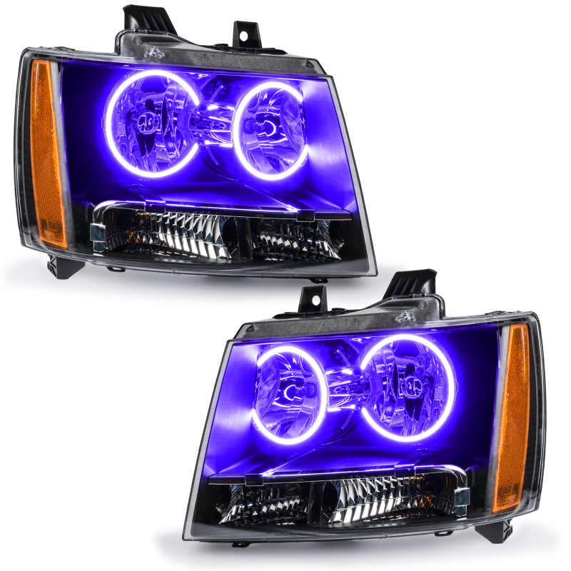 Oracle 07-13 Chevrolet Avalanche Pre-Assembed SMD Headlights - UV/Purple - 7001-007
