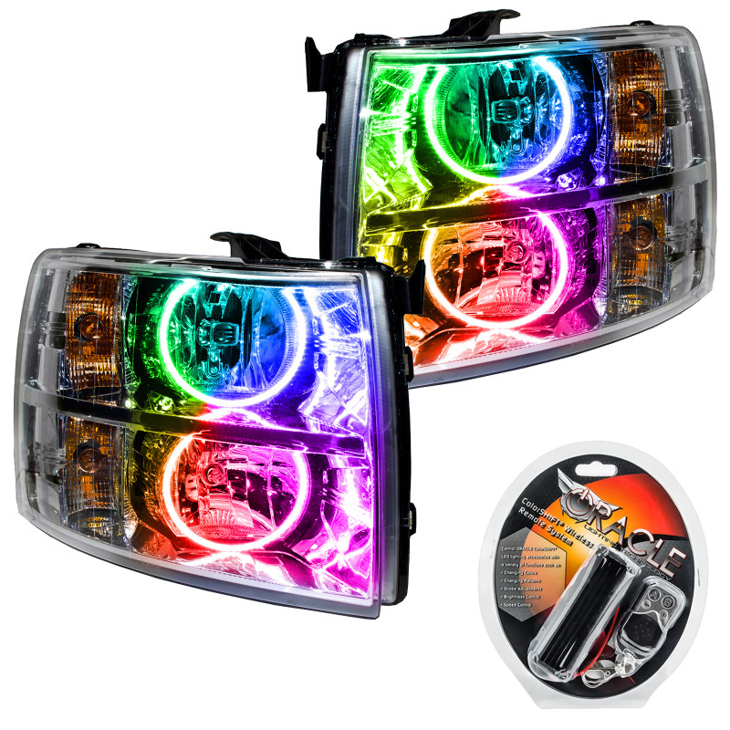 Oracle 07-13 Chevrolet Silverado SMD HL - Round Style - ColorSHIFT - 7007-330