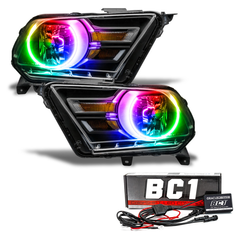 Oracle 10-14 Ford Mustang HL (Non-HID) - ColorSHIFT w/ BC1 Controller - 7050-335