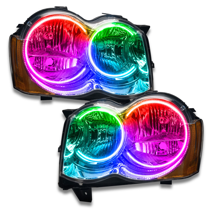 Oracle 08-10 Jeep Grand Cherokee SMD HL (Non-HID) - ColorSHIFT w/o Controller - 7068-334