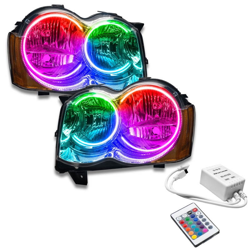 Oracle 08-10 Jeep Grand Cherokee SMD HL (Non-HID) - ColorSHIFT w/ Simple Controller - 7068-504