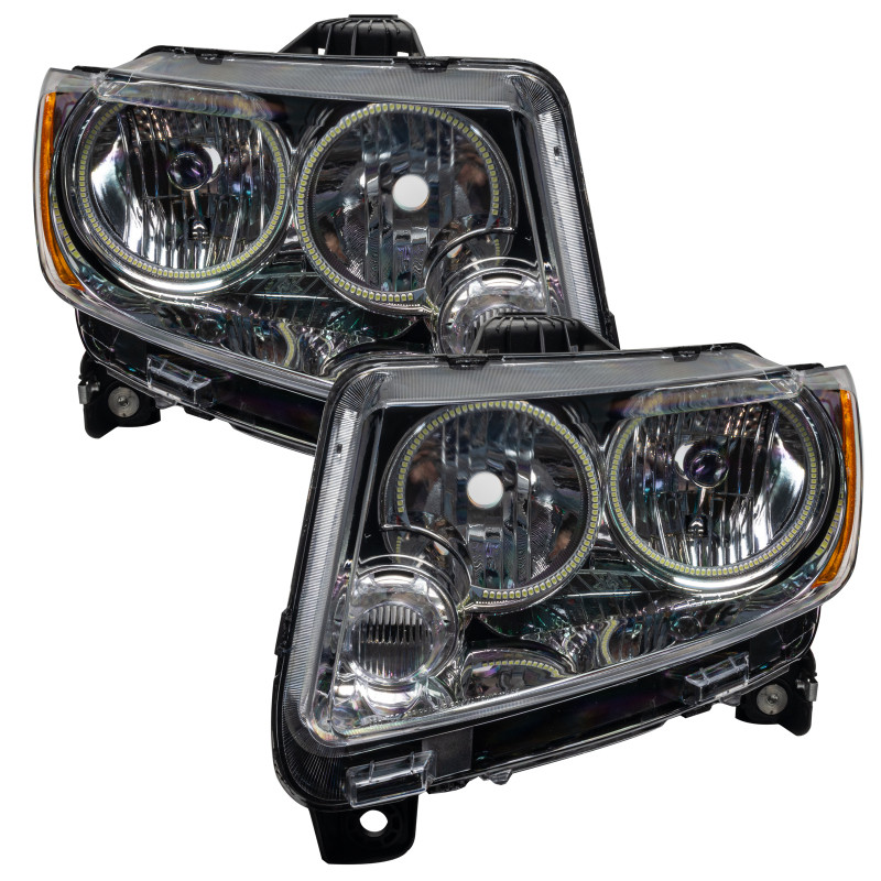 Oracle 11-13 Jeep Grand Cherokee SMD HL (Non-HID) - Chrome - ColorSHIFT - 7070-330