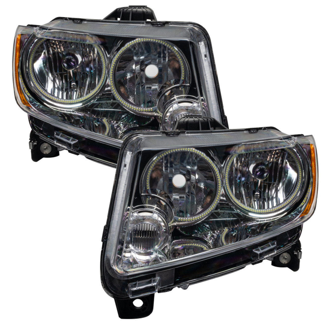 Oracle 11-13 Jeep Grand Cherokee SMD HL (Non-HID) - Chrome - ColorSHIFT w/ 2.0 Cntrl - 7070-333