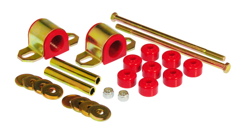 Prothane 87-96 Dodge Dakota 2wd Front 28mm Sway Bar & End Link Bushings - Red - 4-1110