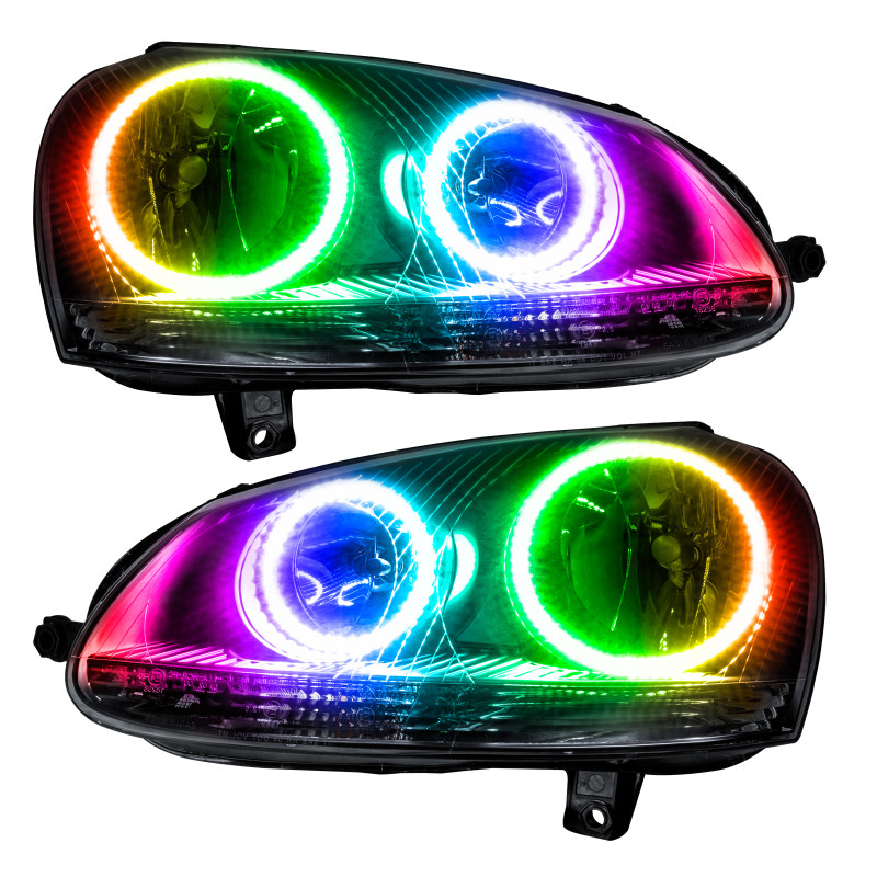Oracle 06-10 Volkswagen Jetta SMD HL - Chrome - ColorSHIFT w/ 2.0 Controller - 7098-333