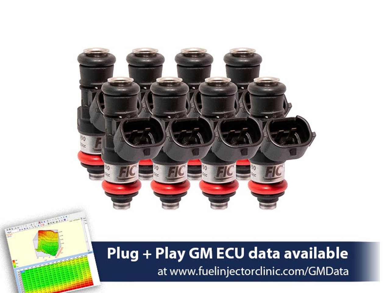 Fuel Injector Clinic 2150cc Injector Set for LS3, LS7, L76, L92, and L99 engines (High-Z) (IS303-2150H)
