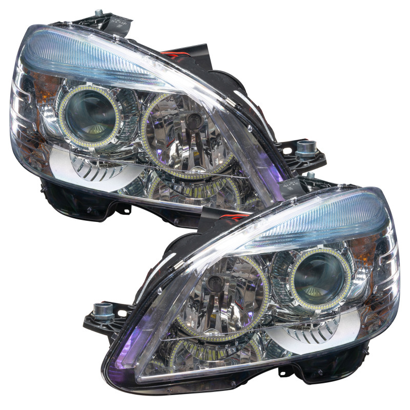 Oracle 08-11 Mercedes Benz C-Class Pre-Assembled Headlights Chrome Housing w/o Cntrl - 7115-334