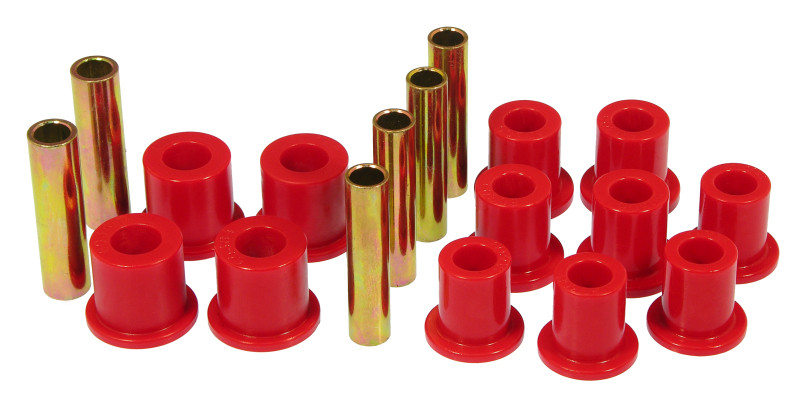 Prothane 77-79 Ford F250 4wd Front Spring & Shackle Bushings - Red - 6-1011