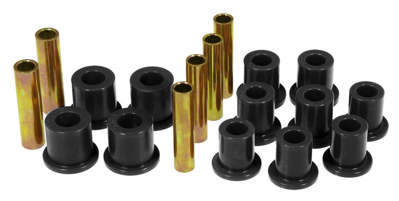 Prothane 77-79 Ford F250 4wd Front Spring & Shackle Bushings - Black - 6-1011-BL