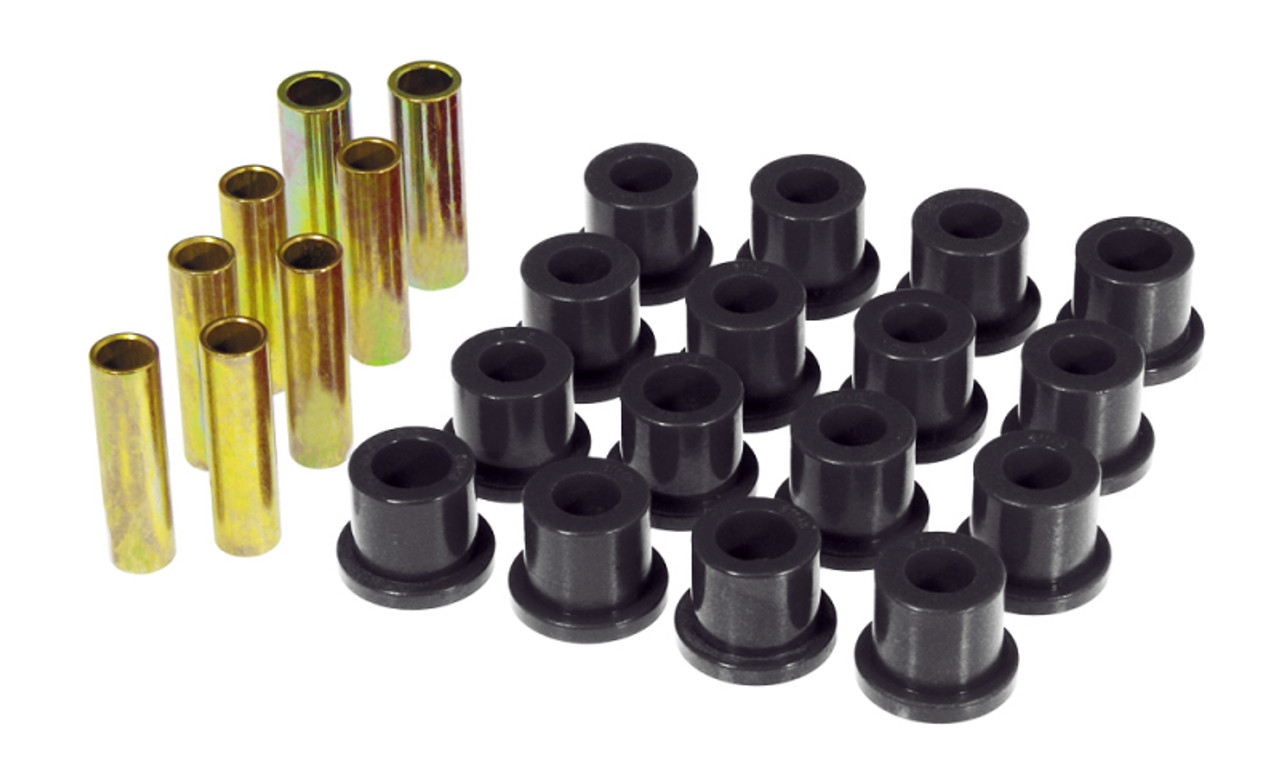 Prothane 68-72 Ford F250 2wd Rear Spring & Shackle Bushings - Black - 6-1022-BL