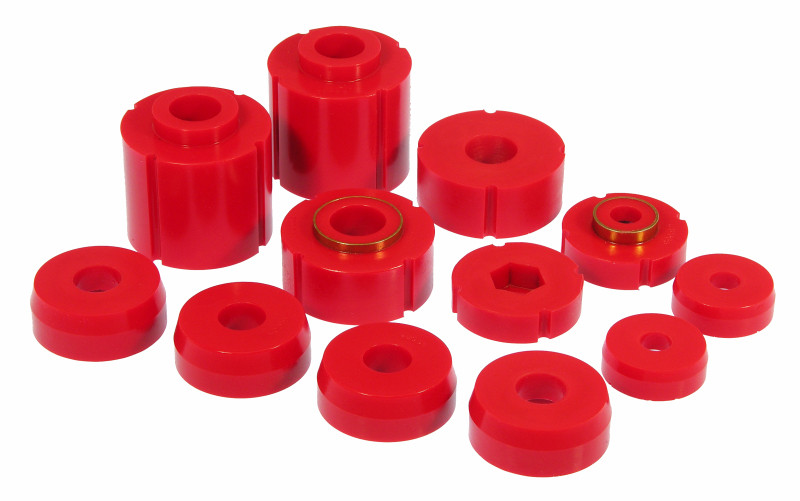 Prothane 84-88 Ford Bronco II Body Mount Kit - Red - 6-104