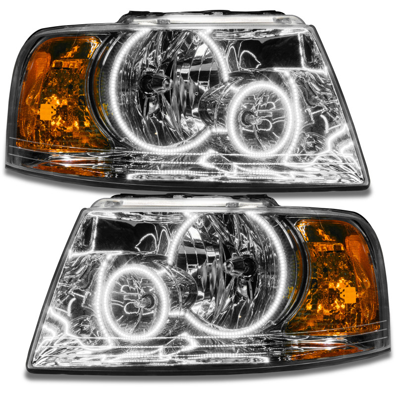 Oracle 03-06 Ford Expedition SMD HL - Chrome - ColorSHIFT w/ Simple Controller - 7153-504