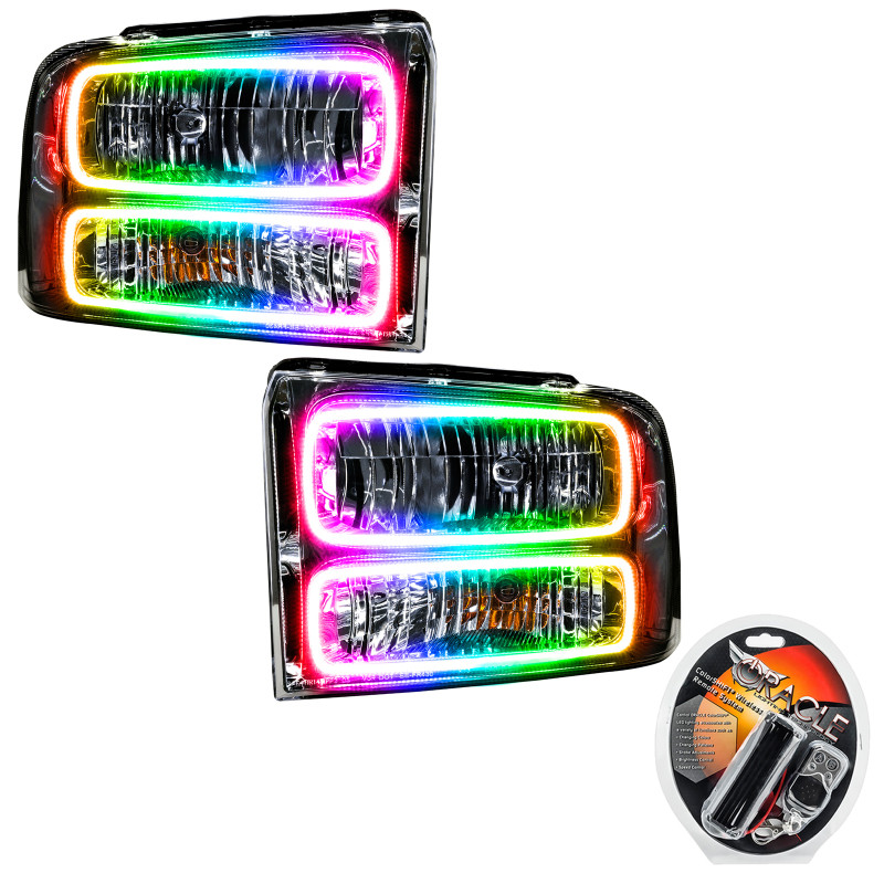 Oracle 05-07 Ford F-250/350 SMD HL - Chrome - ColorSHIFT - 7160-330
