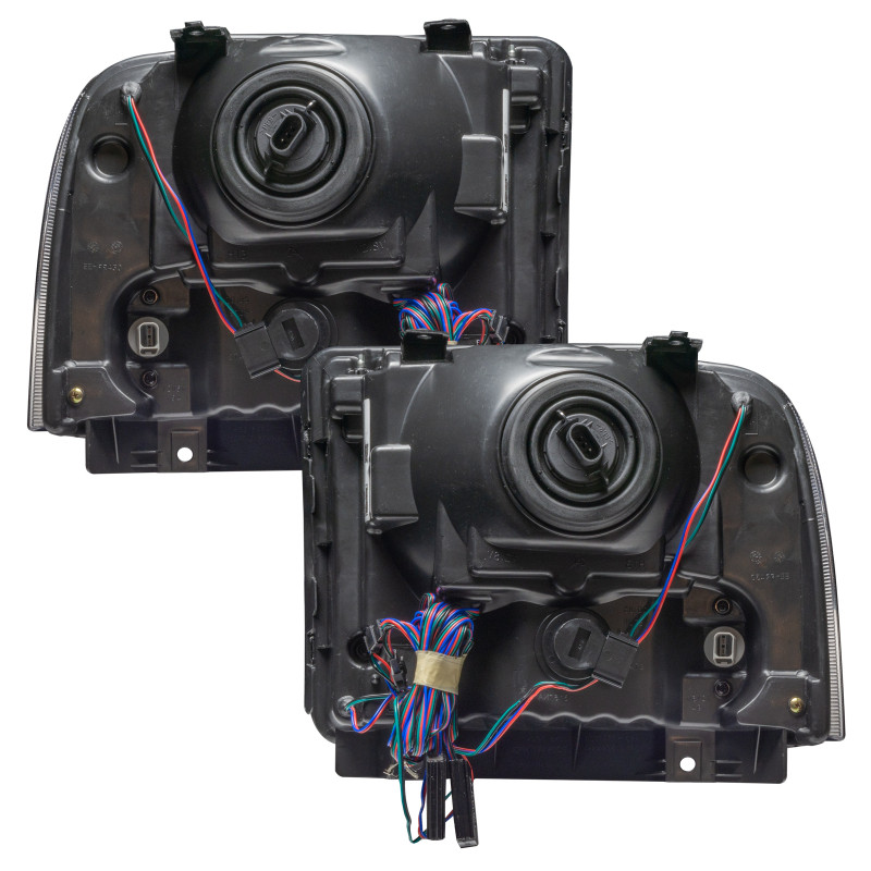 Oracle 05-07 Ford F-250/350 SMD HL - Chrome - ColorSHIFT w/ Simple Controller - 7160-504