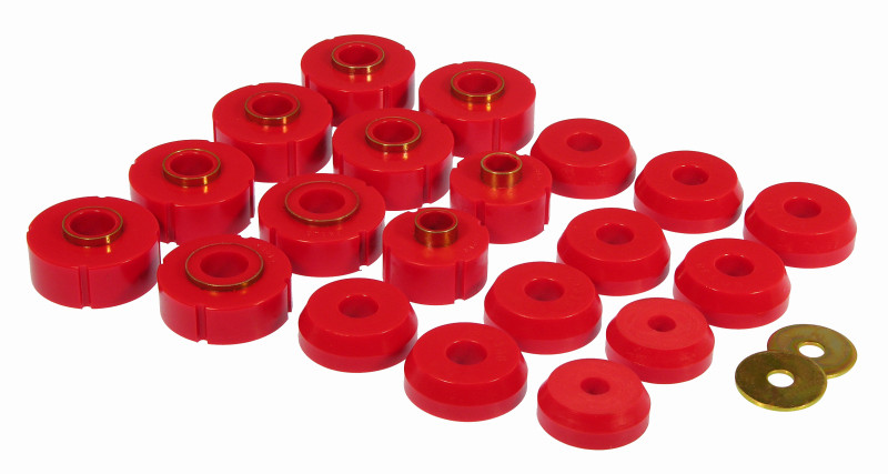 Prothane Ford F-150/250LD (Std/Extd/Crew) Body Mount - Red - 6-115
