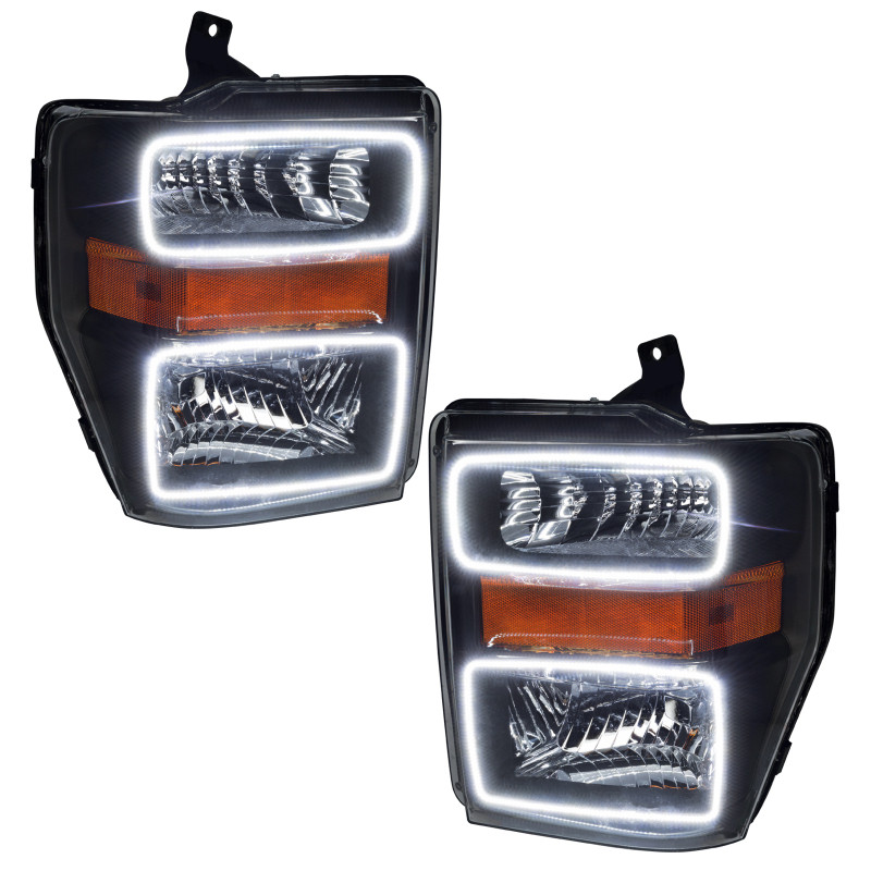 Oracle 08-10 Ford F250/350 LED HL - Black - White - 7190-001