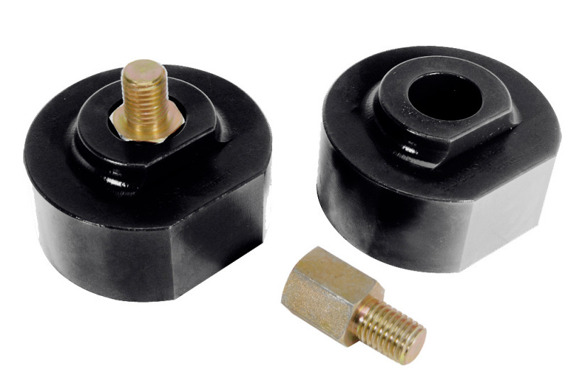 Prothane 99-09 Ford F250/350 2wd Front Coil Spring 2in Lift Spacer - Black - 6-1711-BL