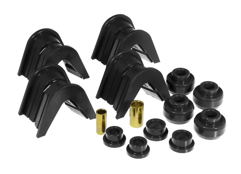 Prothane 66-79 Ford Trucks 14-Piece Bushing Set - 7deg Offset - Black - 6-1903-BL