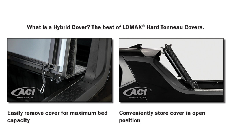 Access LOMAX 2022+ Hyundai Santa Cruz 4ft Box Trifold Bed Cover - Black Diamond Mist - G4060209 Photo - Mounted