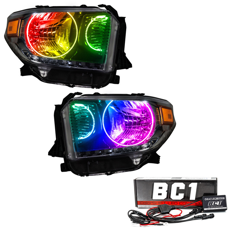Oracle 14-17 Toyota Tundra SMD HL - Dual Halo Kit - ColorSHIFT w/ BC1 Controller - 7204-335