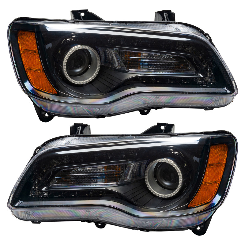 Oracle 11-14 Chrysler 300C SMD HL - Black - NON HID - ColorSHIFT - 7729-330
