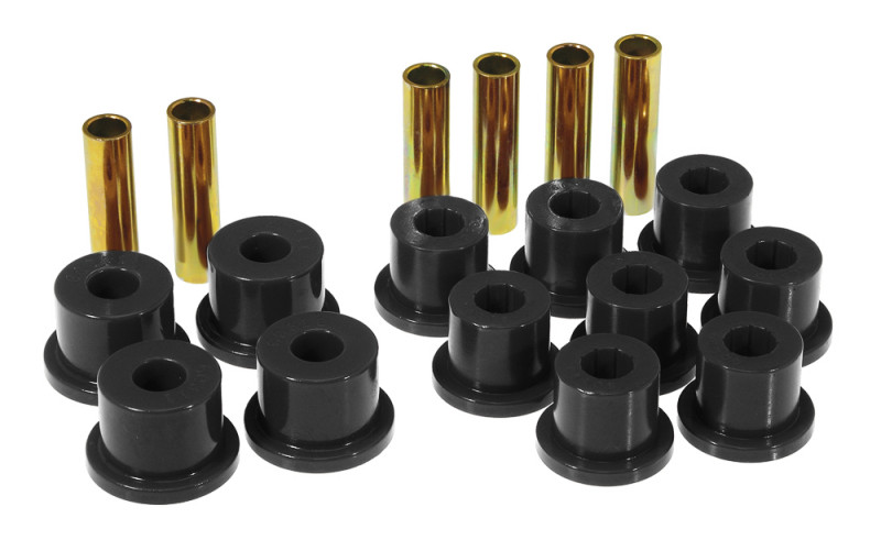 Prothane 73-87 GM Rear Spring & Shackle Bushings (w/ 1.5in Bushings) - Black - 7-1003-BL