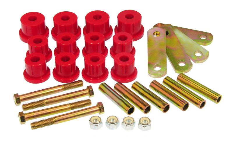 Prothane 67-69 Chevy Camaro HD Spring & Shackles Bushings - Red - 7-1052