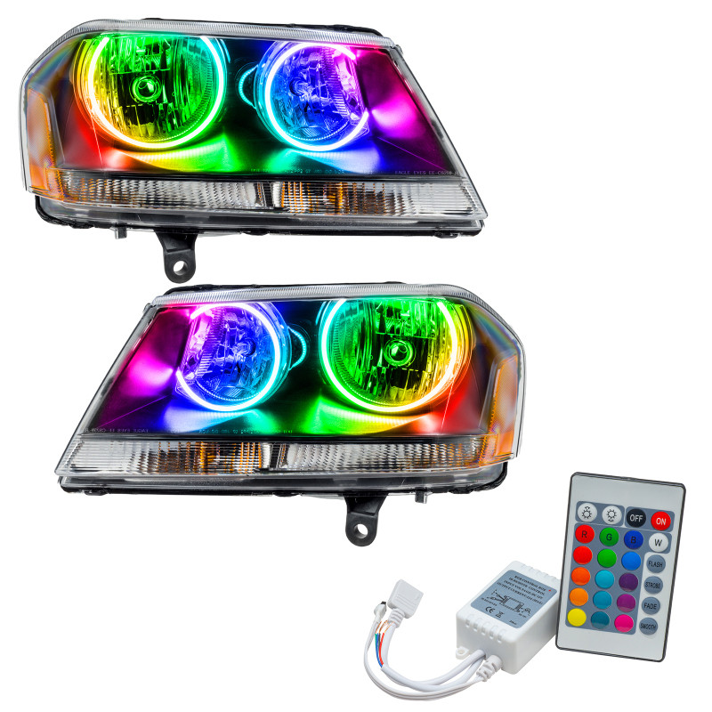 Oracle 08-14 Dodge Avenger RT SMD HL - Black - ColorSHIFT w/ Simple Controller - 8101-504