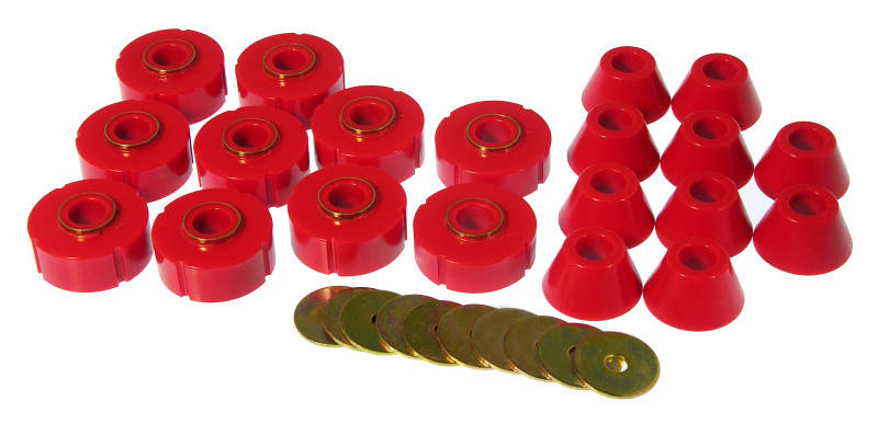 Prothane 78-80 Chevy K10 Blazer Body Mount Kit - Red - 7-107
