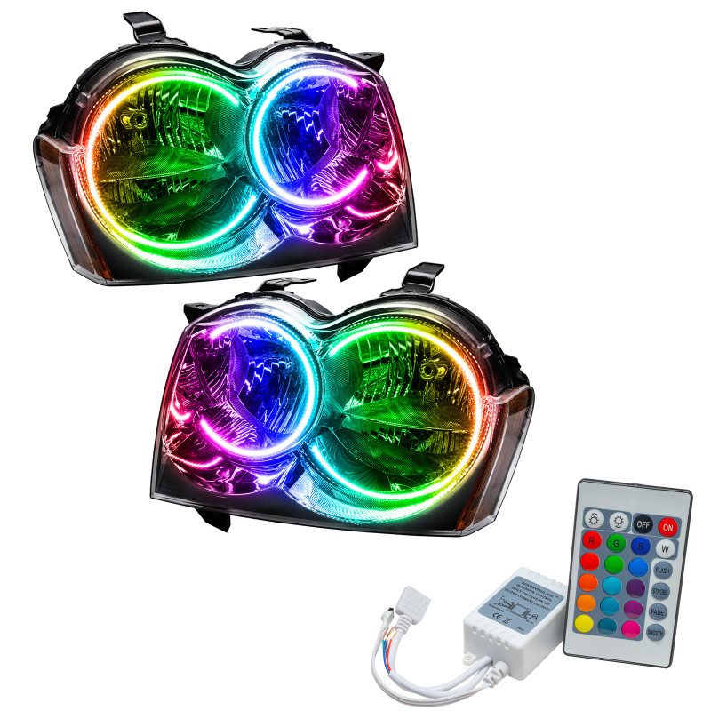 Oracle 05-07 Jeep Grand Cherokee SMD HL (Non-HID) - ColorSHIFT w/ Simple Controller - 8164-504