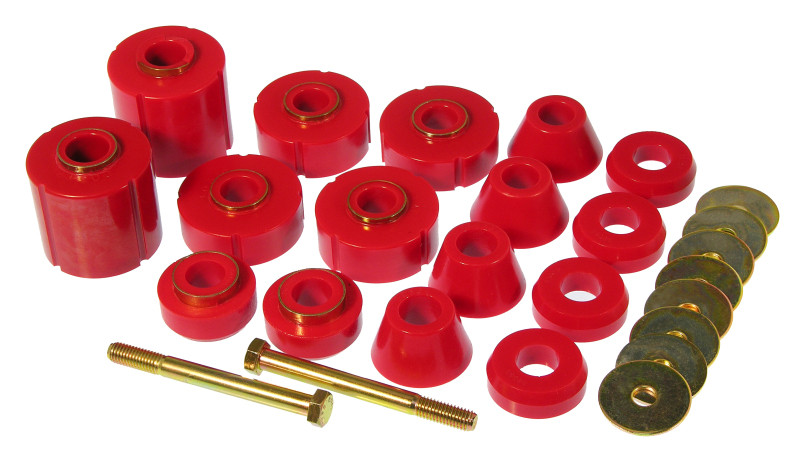 Prothane 75-79 GM 1/2 / 3/4 / 1T 2/4wd Body Mount - Red - 7-135