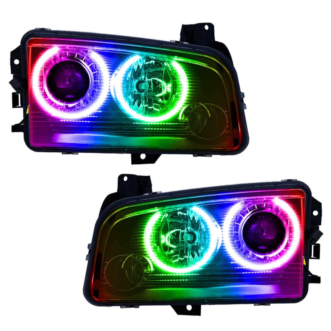 Oracle 08-10 Dodge Charger SMD HL (HID) - ColorSHIFT w/ 2.0 Controller - 8179-333