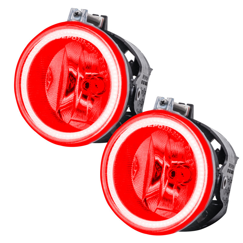 Oracle Lighting 11-16 Jeep Patriot Pre-Assembled LED Halo Fog Lights -Red - 8195-003