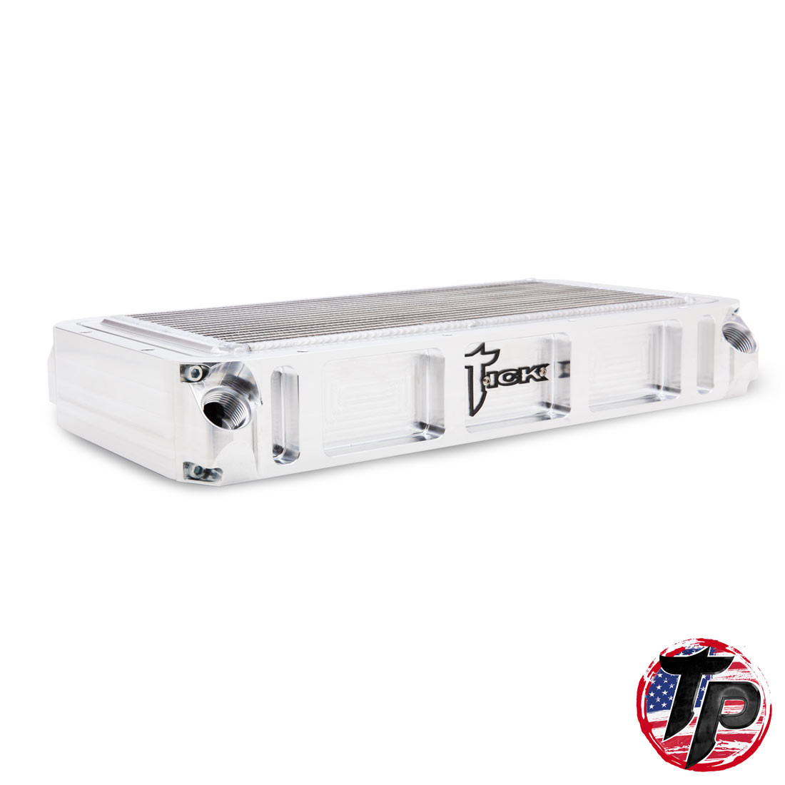 Tick Performance 1500hp Low Profile Billet Air-to-Water Intercooler for Holley Ram Intakes (TP009853)