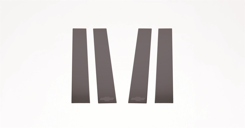 Putco 14-18 Chevy Silverado LD - Fits Double Cab/Crew Cab - 4pcs Black Platinum Pillar Posts - 402669BPGM-1