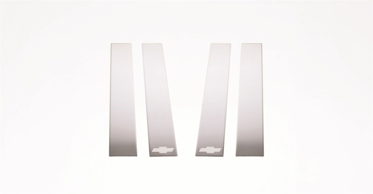 Putco 14-18 Chevy Silv LD - Fits Double Cab/Crew Cab - 4pcs SS Pillar Posts - 402669GM-1