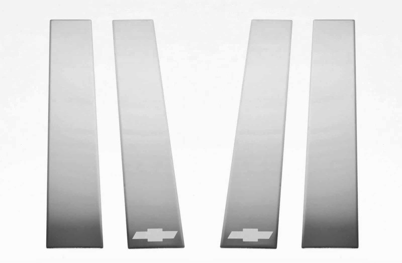 Putco 19-20 Chevy Silv Fits Double Cab and Crew Cab - Bow Tie Etching - 402670GM-1