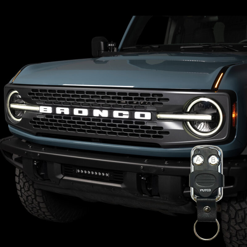 Putco 22-24 Ford Bronco Luminix DRL LED Light Hood Limb Riser (Factory Hood Side Hinge Replacments) - 50001 Photo - lifestyle view