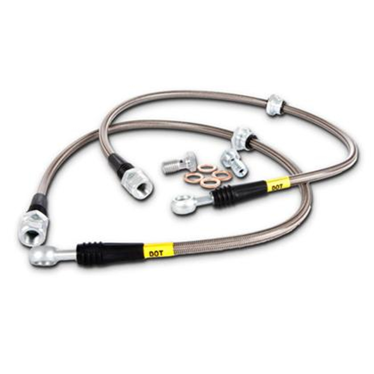StopTech Stainless Steel Brake Lines - Rear - C6 Corvette Base / Z06 / GS