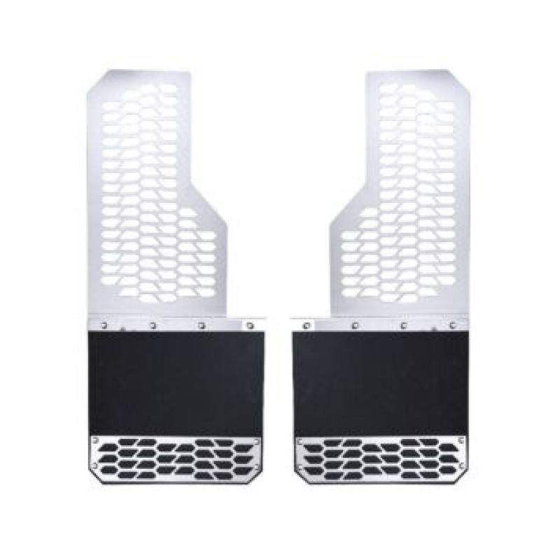 Putco 15-20 Ford F-150 - Set of 2 Mud Skins - Brushed SS w/ Hex Shield - 78110